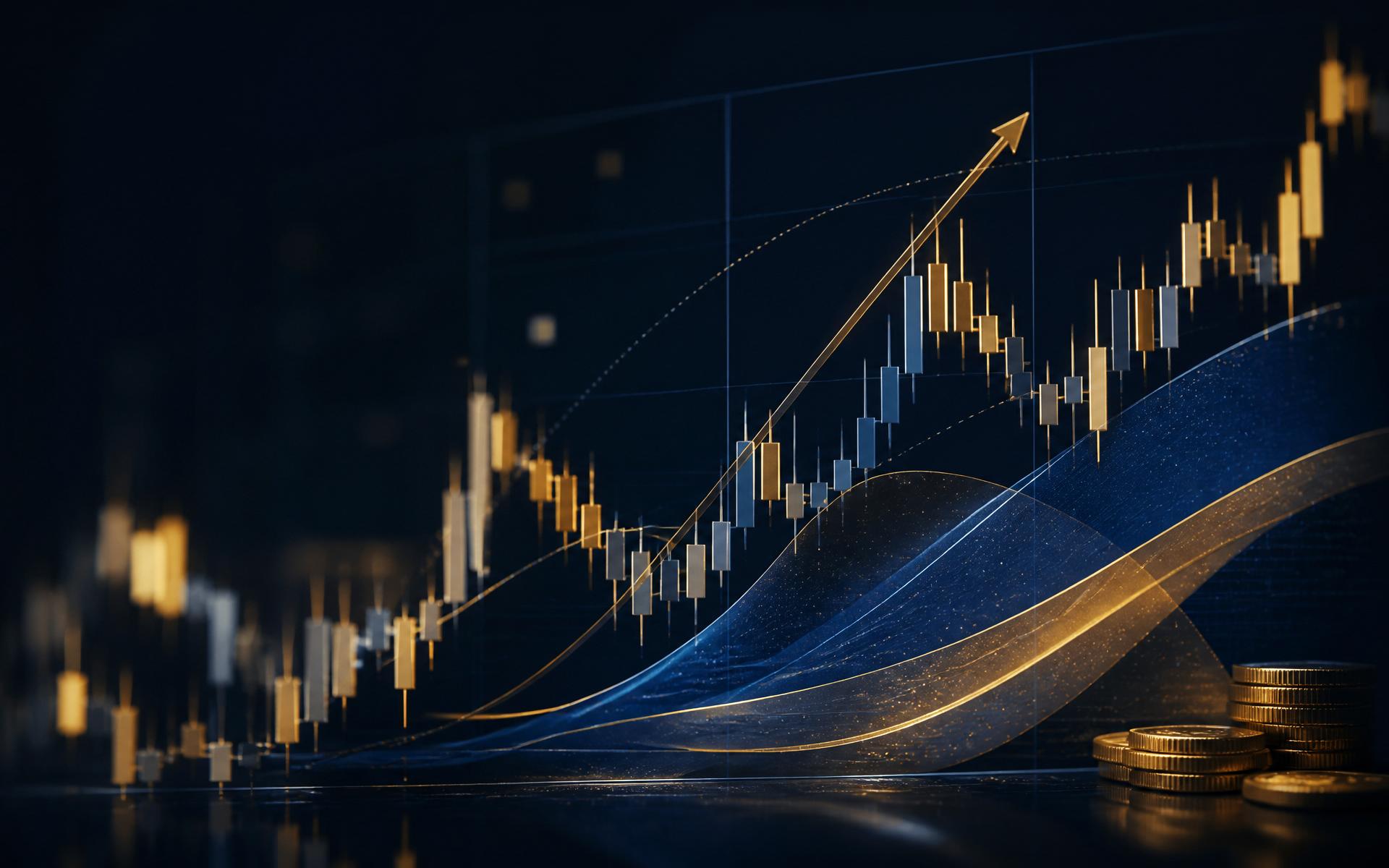 Gráfico de câmbio USD/BRL e commodities com curvas de proteção